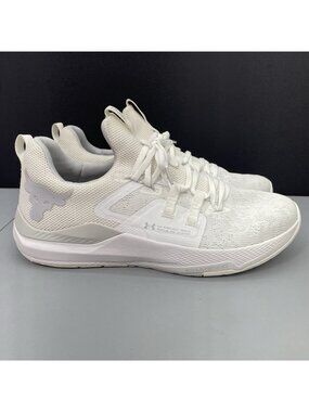 Under Armour Project Rock BSR Sneakers Shoes Athletic Training White Mens 13